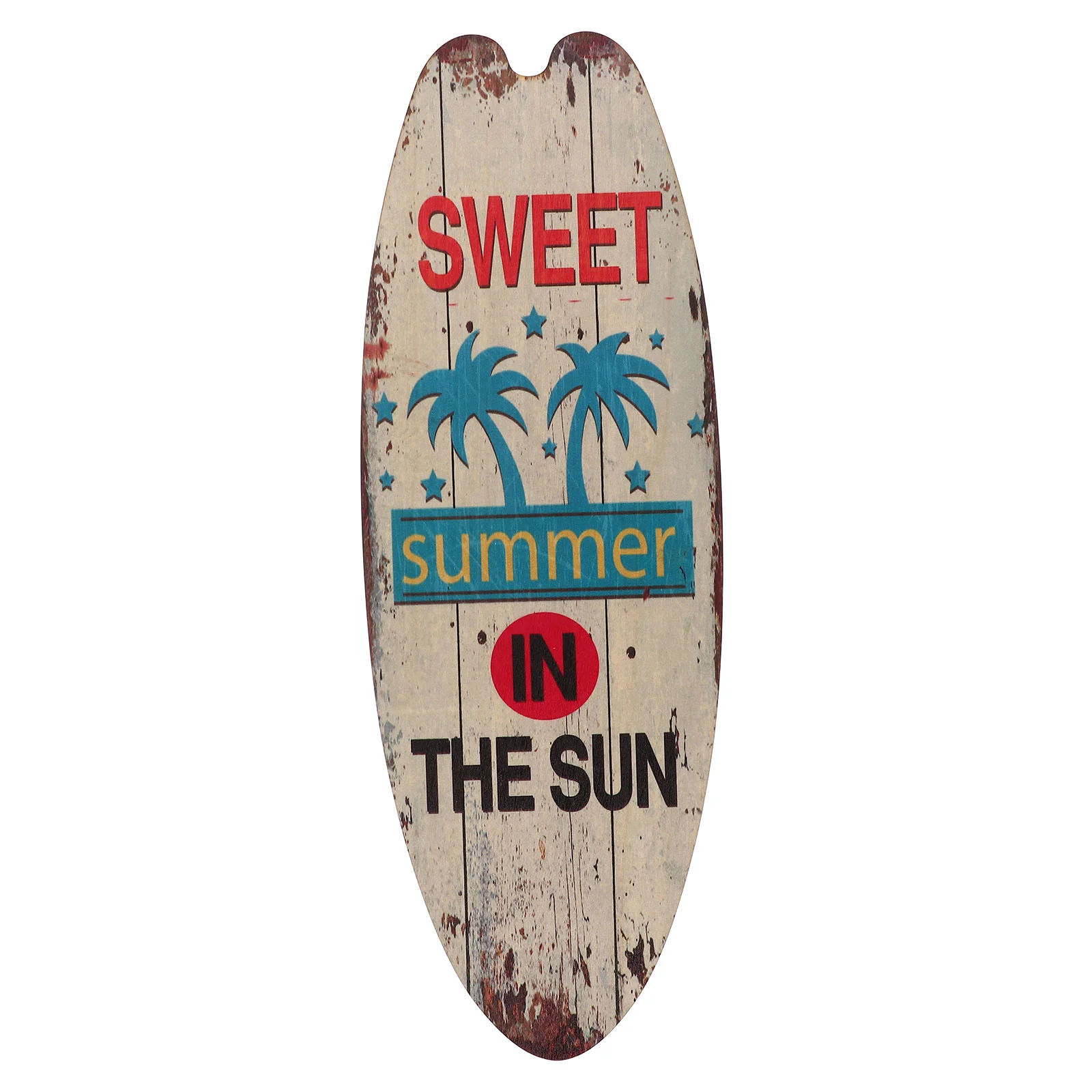 

Surfboard Sign Wall Decor Beach Wooden Hanging Plaque Decoration Wood Signs Summer Surf Board Decorations Coastal Nautical Party