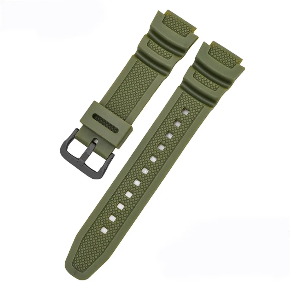 Durable Rubber Silicone Watch Strap Bracelet, 18mm