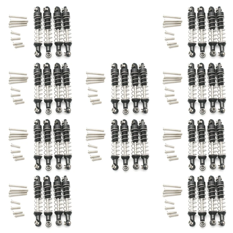 

40 Pcs Metal Shock Absorber Damper For WPL C14 C24 C34 MN D90 D91 D96 D99 D99S MN90 MN99S RC Car Upgrade Parts,Black