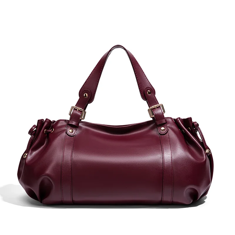 Advanced Retro Bag for Women's 2025 New Textured Frosted Shoulder Bag with Large Capacity Crossbody Commuting Tote Bag