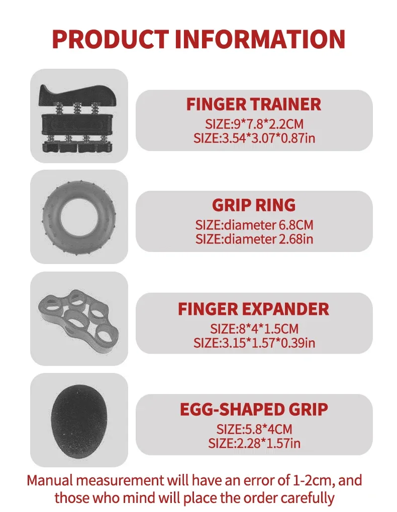 Description Picture 4 of itemAdjustable Finger And Forearm Strengthening Kit - Improve Grip Strength And Flexibility With Resistance Hand Grippers