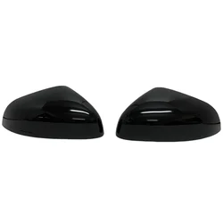 Carbon Rear View Mirror Cover Trim for Enhanced Style and Protection (Glossy Black)