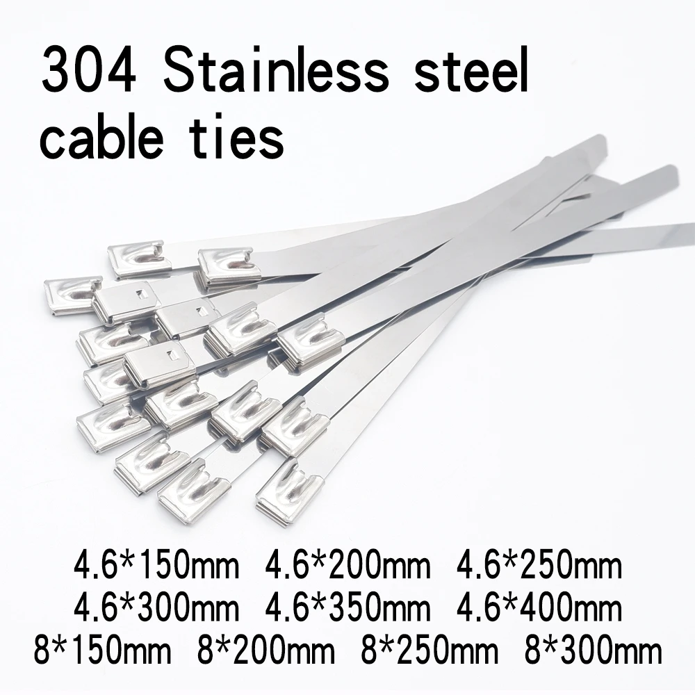 20pcsstainlesssteelcabletieReusableCableTiesRemovableSlip