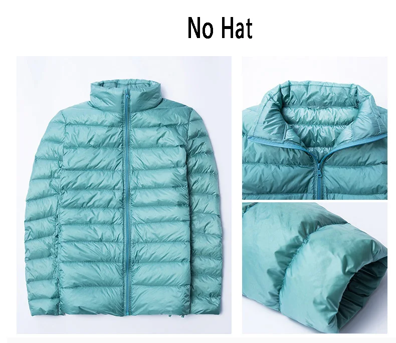 New Women Thin Down Jacket White Duck Down Ultralight Jackets Autumn and Winter Warm Coats Female Portable Outwear 2023