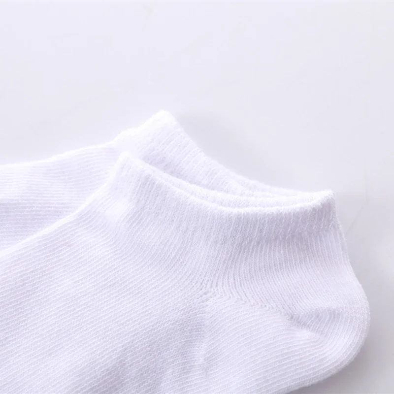 Baby Socks 5 Pairs/lot Boys Girls Pure White Socks Cotton Soft Newborn Babies Loose Comfortable Kids School Sport Clothes