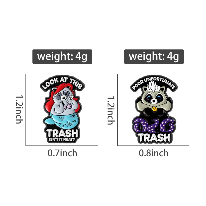 Waschbär Hamster Sammlung Emaille Pins Koala Maulwurf Otter Ratte Maus Brosche Revers Abzeichen Niedlichen Cartoon Tier Schmuck Geschenk – Detail 6