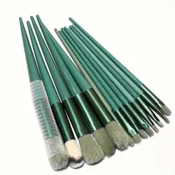 Luxurious Soft & Fluffy Makeup Brush Set (Four Seasons Green)