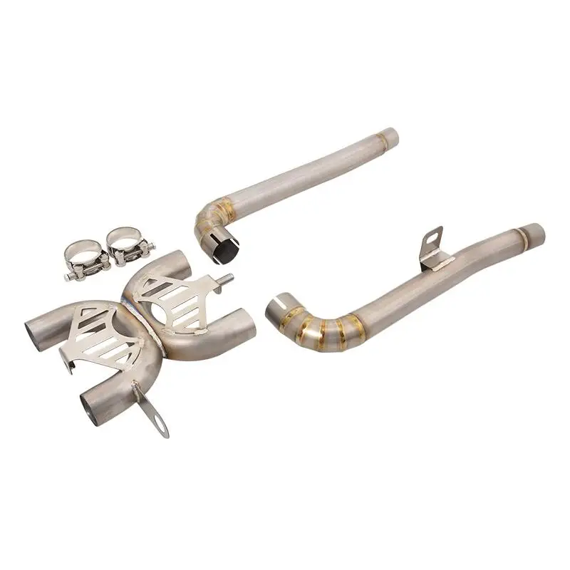 For Triumph Street Twin 900 2021-2023 Motorcycle Exhaust Mid Link Pipe Stainless Steel Connect 51MM Muffler - Image 2