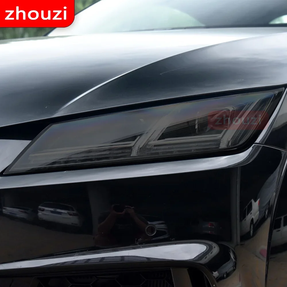 Per Audi Tt Tts Ttrs Mk3 2015-On 2 Pcs Car Headlight Tint Pellicola Protettiva Nera Protezione Accessori Adesivi In Tpu Trasparente
