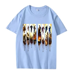 Invincible War Comic Art Classic Oversized Unisex T - Shirt - 100% Cotton, Short Sleeve Summer Collection - S (Sky Blue)