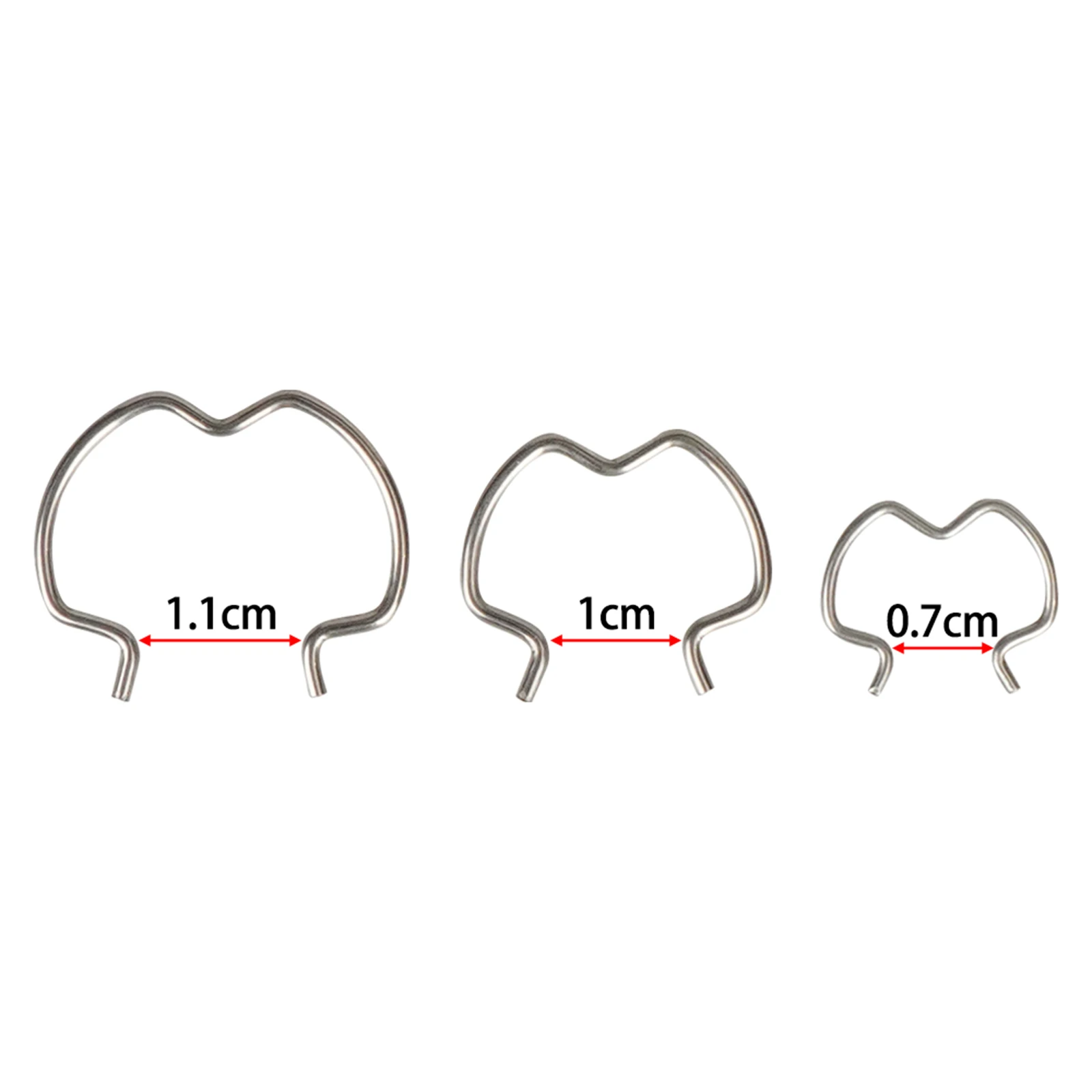 18 Clip Fissaggio Per Linee Raffreddamento Trasmissione | 3 Misure (5/8, 1/2, 3/8) | Clip Metalliche 800-801 - 2