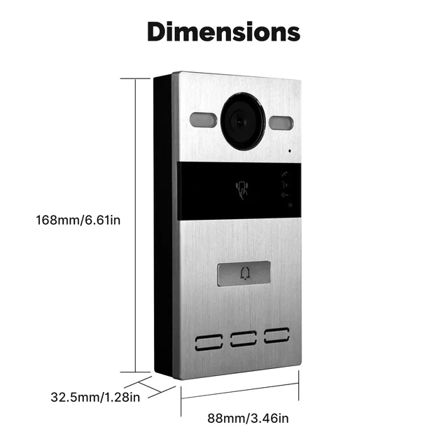 MOES Tuya Access Control System Door Station Intercom Unlock Door Electronic Gate Opener Work With 10.1Inch Center Control Panel 6