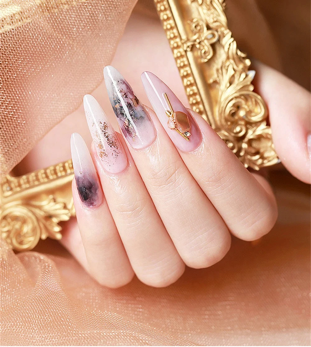 15ML Blühende Nagellack Set Marmor Nageltinte Tint Gel Aquarell Tinte Nagelkunst Blüte Gel Polnisches Semi Permanentes Abweichen UV Gel – Detail 9