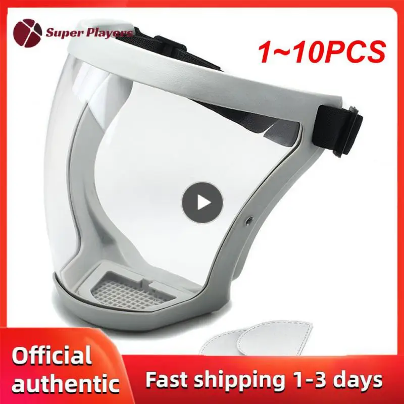 

1-10 шт. противотуманная прозрачная Полнолицевая защита от брызг Ветрозащитная маска защитные очки защитная маска для глаз с фильтрами