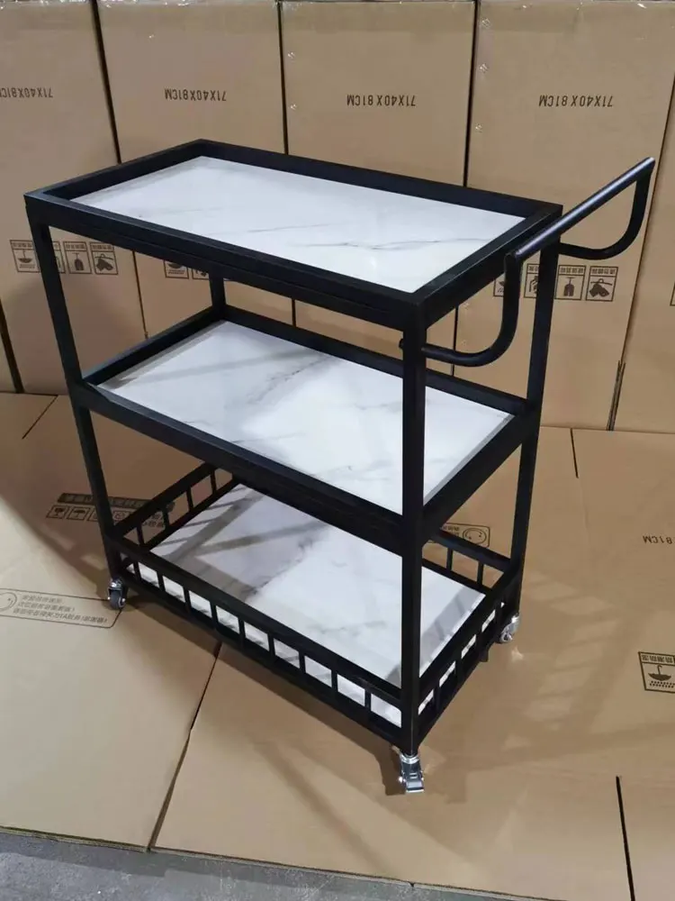 Hotel Dining Carts, Small Trolleys, Silent High-end Wine Carts, Multi-storey Food Restaurant Storage Carts