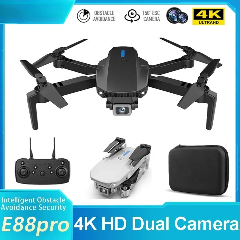 

E88 Pro New WIFI FPV Drone Height Hold RC Foldable Quadcopter Kid Gift Toys Wide Angle HD 4K 1080P Camera Dron