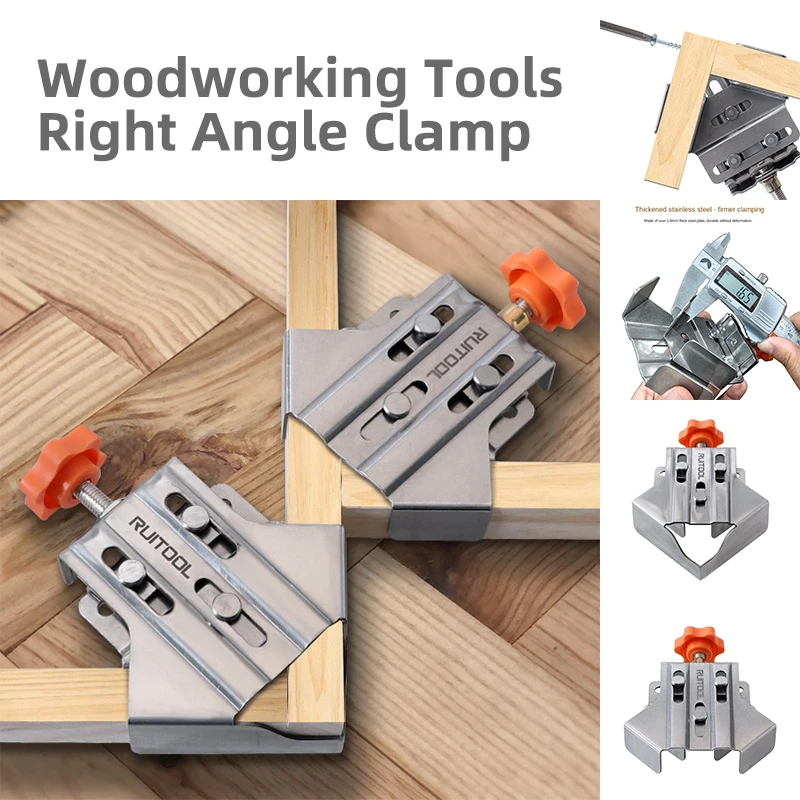 Woodworking Right Angle Clamp Premium Adjustable Clamp for T-L Joints 16~35mm Clamping Range Versatile Tools for Precise Joinery