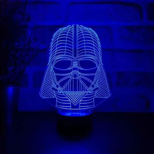 3D Darth Vader Helmet Lamp Star Wars 7 Different Light Colors darth LED 3d Color Changing | Лампы и освещение