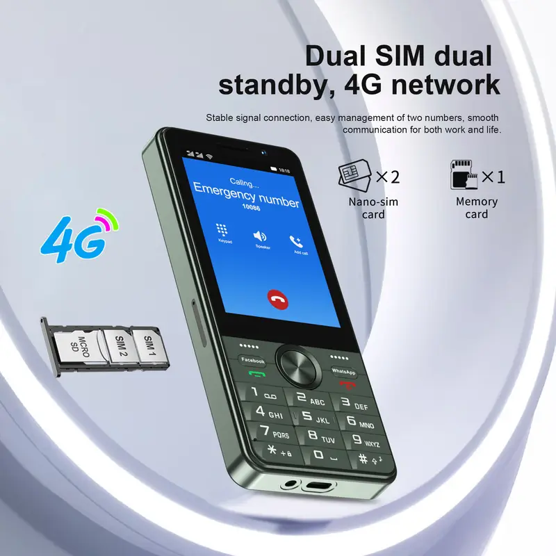 SERVO F25 PRO 4G LTE Smartphone 3.5" Touch Screen Camera 2+16GB Google Play  2500mAh Android 8.1 Button Smart Cellphone Dual SIM - Image 2