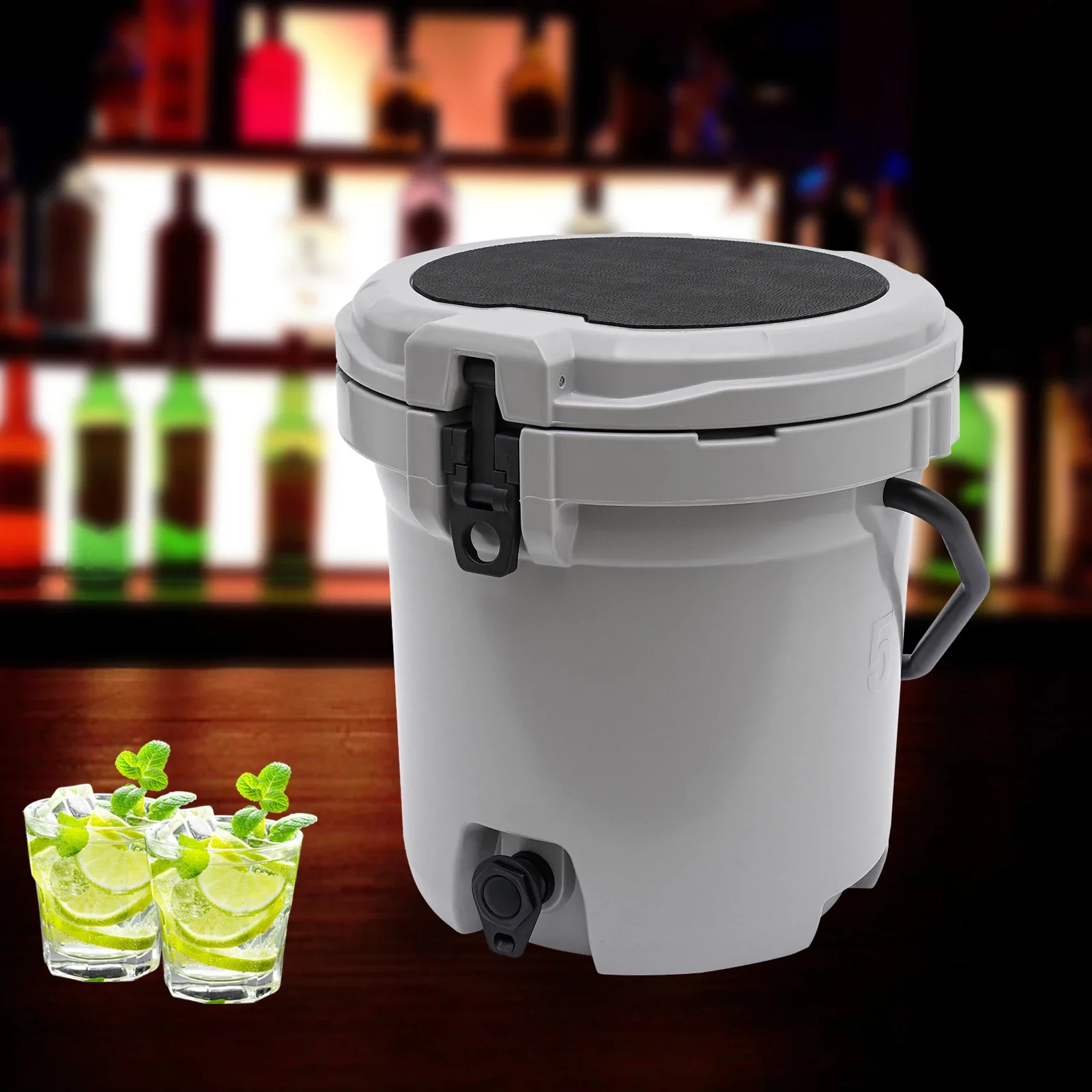 مبرد إبريق ماء سعة 5 جالون، عازل حراري يدوم طويلاً...