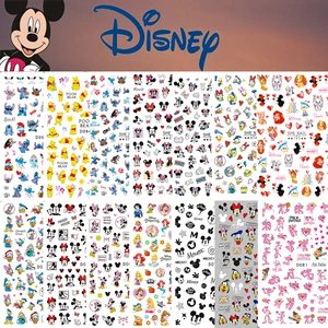 1 шт., наклейки для ногтей Disney Dumbo Star Delu, аксессуары для дизайна ногтей, Микки Маус, Дональд Дак, слойка для девочек, 3D наклейка, детали для ногтей