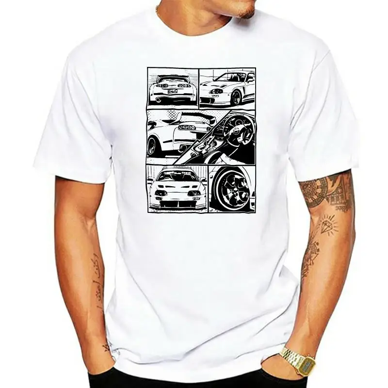 

Fashion Summer T Shirt Fragment T-shirt White Jdm Boost Turbo Japanese Car Fans Racing Race Tee Shirt