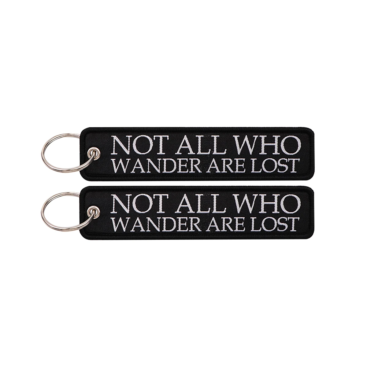 Humorous Embroidered Keychain - Key Ring Holder Accessory and Gift
