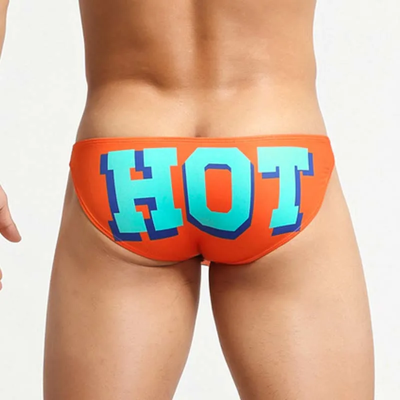 Brand Men Briefs Underwear Sexy Bulge Penis Pouch Man Bikini Jockstrap Fashion Printed Male Panties Low Waist Man Underpants 6