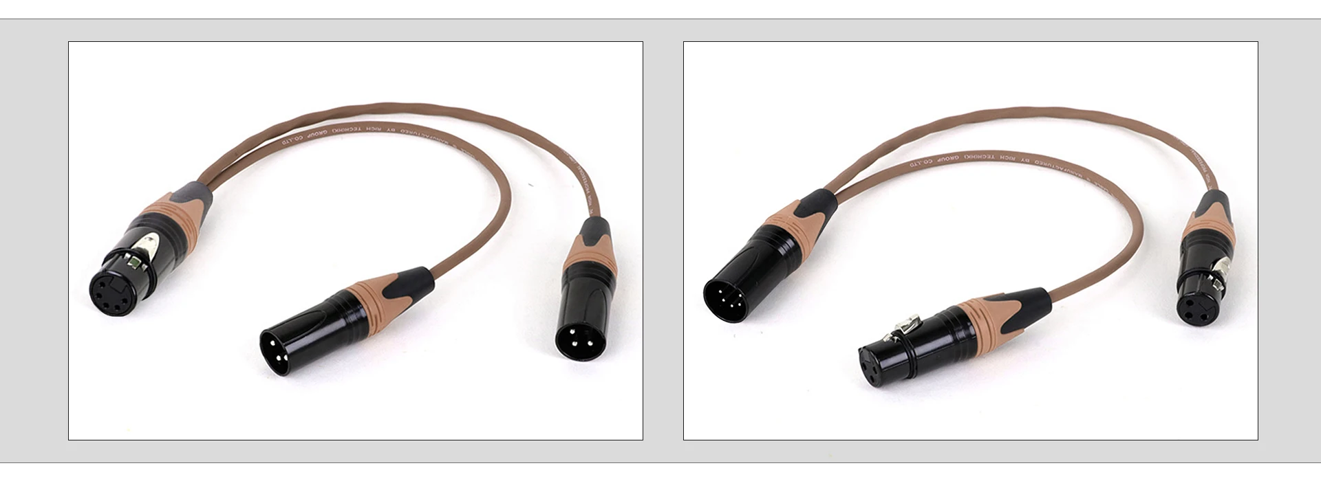 Y-Splitter-Audiokabel, 5-poliger XLR-Buchsenstecker auf zwei 3-polige XLR-Stecker, 5-poliger XLR-Stecker auf zwei 3-polige XLR-Buchsen, farbiges XLR-Adapterkabel – Detail 13