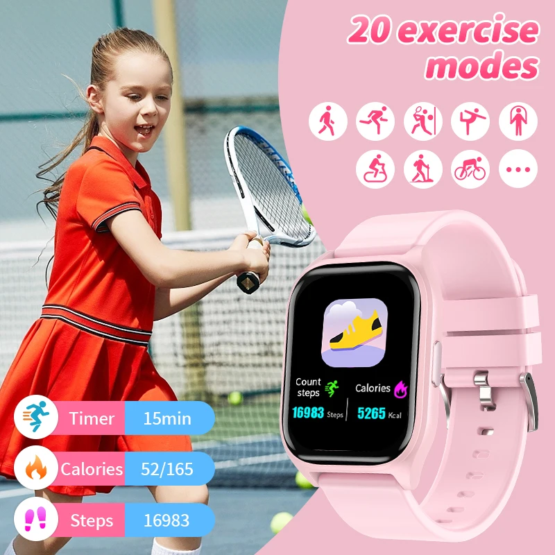 Kids Smart Watch Girls Boys Smart Watch for Kids Game Watch Gift with Games Stopwatch Calendar Alarm Clock Pedometer Flashlight