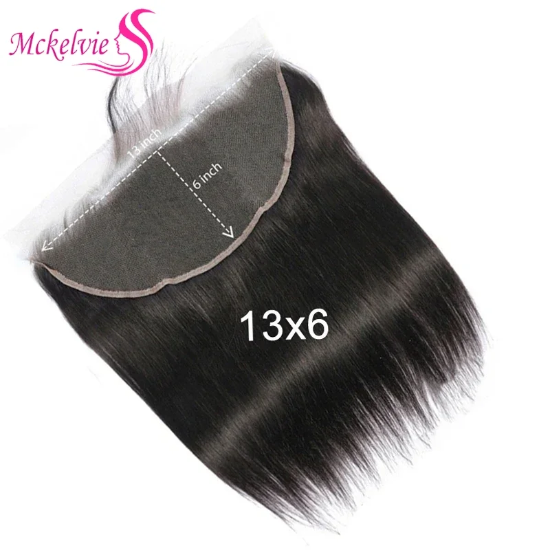 Lace Frontal Straight Hair Brazilian Remy Human Hair Lace Frontal For Black Woman Transparent Pre Plucked Baby 13x6