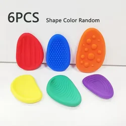 Textured Sensory Silicone Fidget Jewelry for Stress Relief and Calming (6Pcs Random)