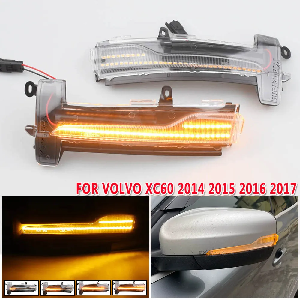 ひかり 1Pair LED Turn Signal Blinker Indicator For Volvo XC60 2014