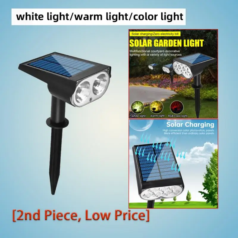

IP65 Solar Led Spotlight Spotlight Led Human Body Induction Dual-Purpose Plug-in Floor Wall Lawn Courtyard Street Lamp