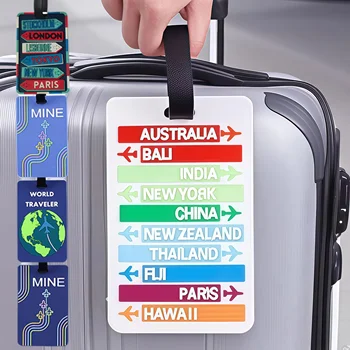 Silicone Luggage Tag - Airplane Luggage Tag with Buckle, Stylish Design Suitable for Travel Agencies and Business Travel