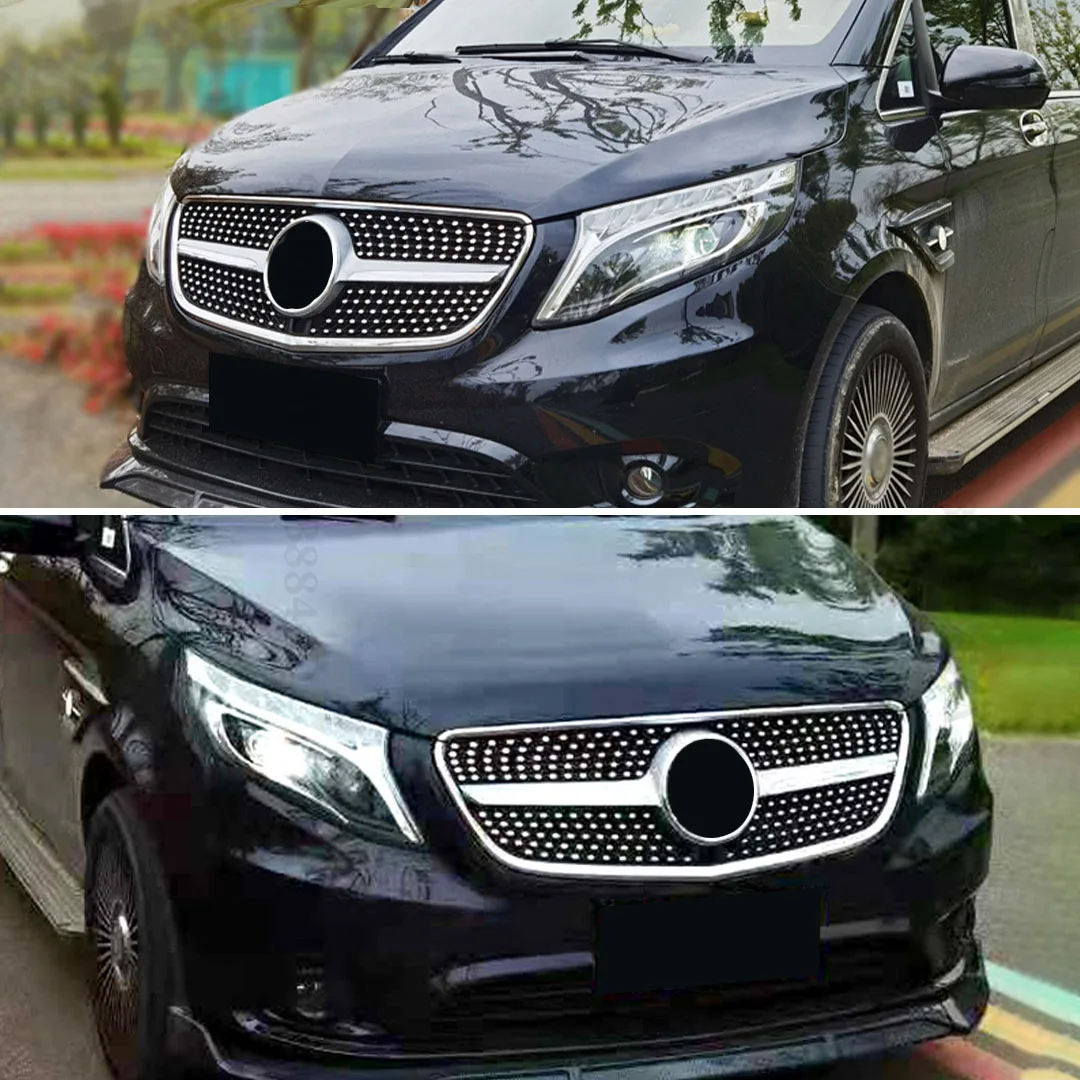 AMGモデル フロントグリル　ベンツ　ダイヤ BENZ メルセデス・ベンツ Cクラス W204 AMG C45ルック 07~14年