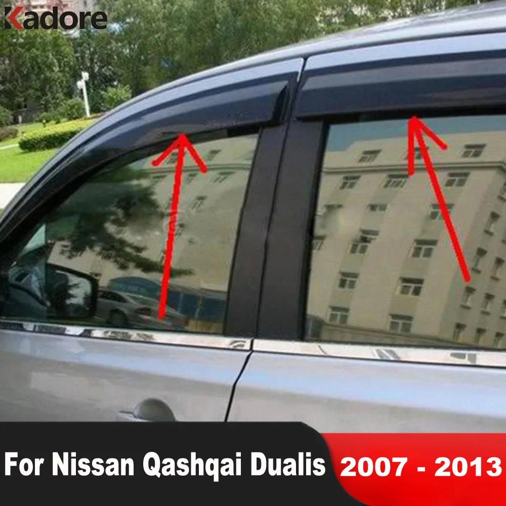 For Nissan Qashqai Dualis J10 20072013 Window Deflectors Wind