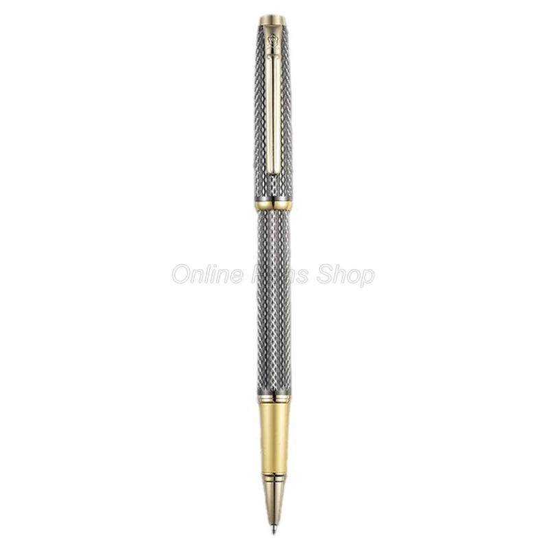 Montagut Business Silver And Golden Trim Iridium Roller Ball Pen Exquisite Stationery Writing Gift Pen