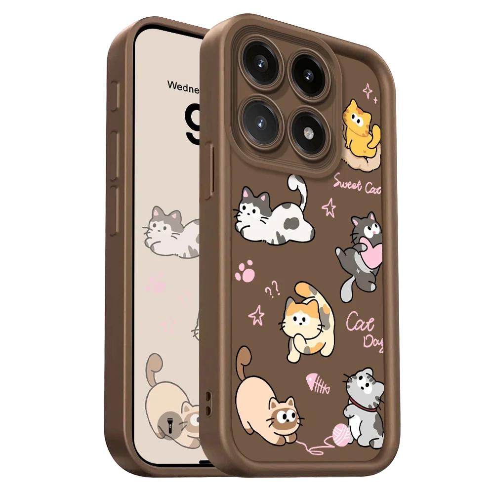 Charming Cat Design Soft Phone Case - Staircase Edition
