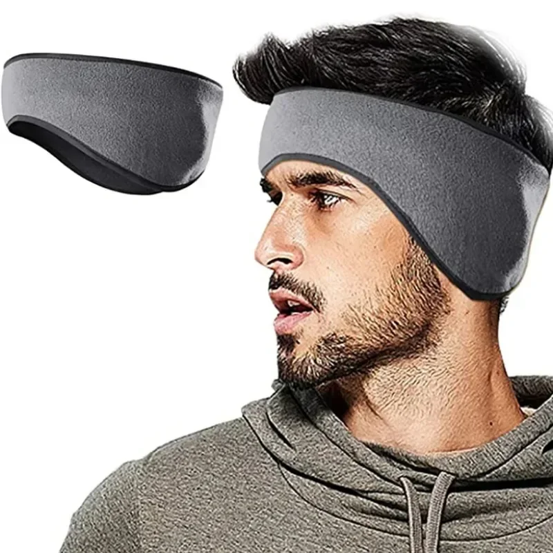 Ear Muffs Ear Protection Hairband 1Pcs Winter Fleece Earmuffs Cold Weather Ear Warmer Cover Cycling Ski Snowboard Outdoor Running Warm Ear Muff Headband Hair Band