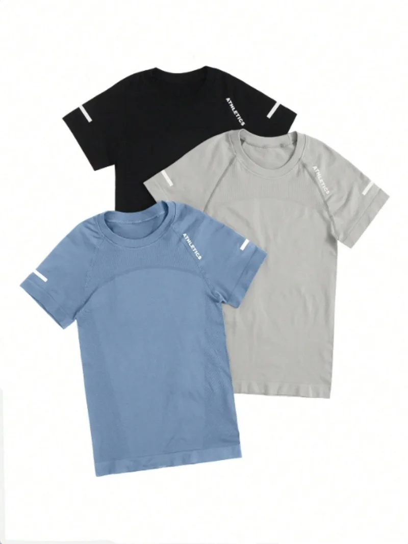 Yoga Top Yoga Suit Sports T Shirt Seamless Fitness Short Sleeved Summer