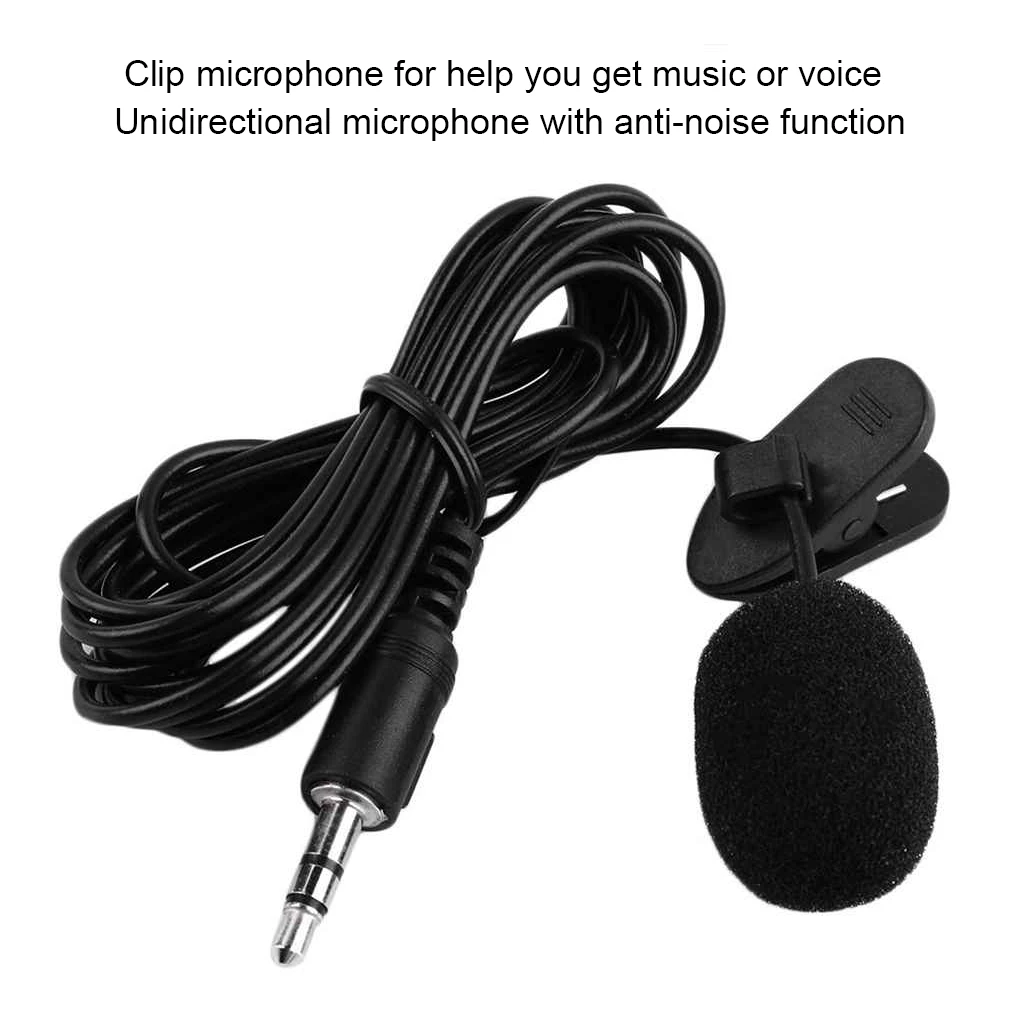 35mmInterfaceWiredLapelMicrophoneIndoorOutdoorLiveStreaming