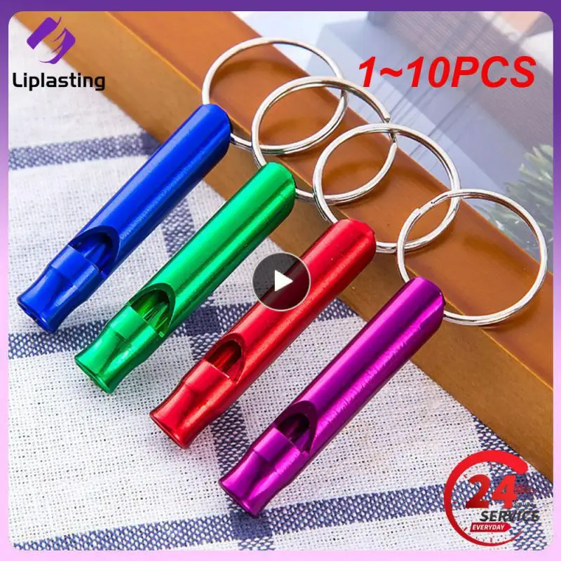 

1 ~ 10 шт. уличный металлический многофункциональный свисток подвеска с брелоком для выживания на природе экстренный мини-размер свисток команда