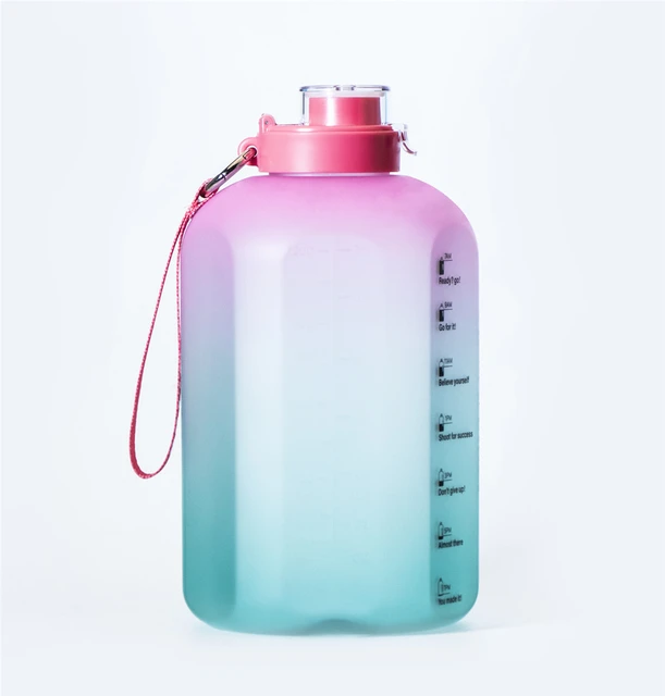 BOTTLED JOY 2.5L Gallon Water Bottle with Straw Motivational & Time Marker  GYM Drinking Jug BPA Free Sports Outdoor - AliExpress