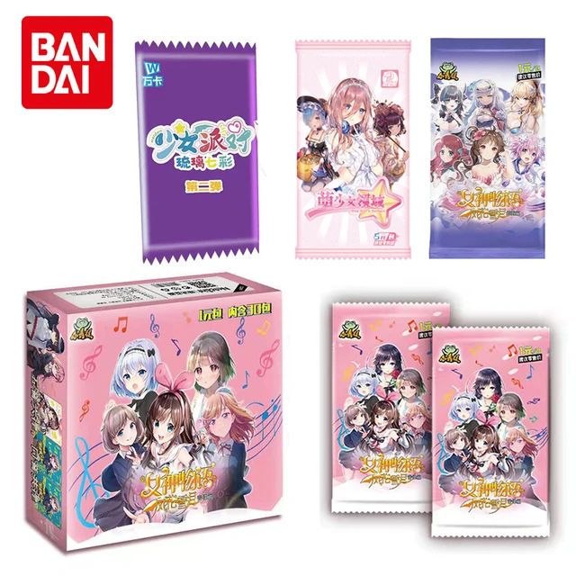 Japanese Anime Kawaii Goddess Story Cards Collection box Kids Birthday Gift Game Hobby collectibles rare Cards for children toys 1