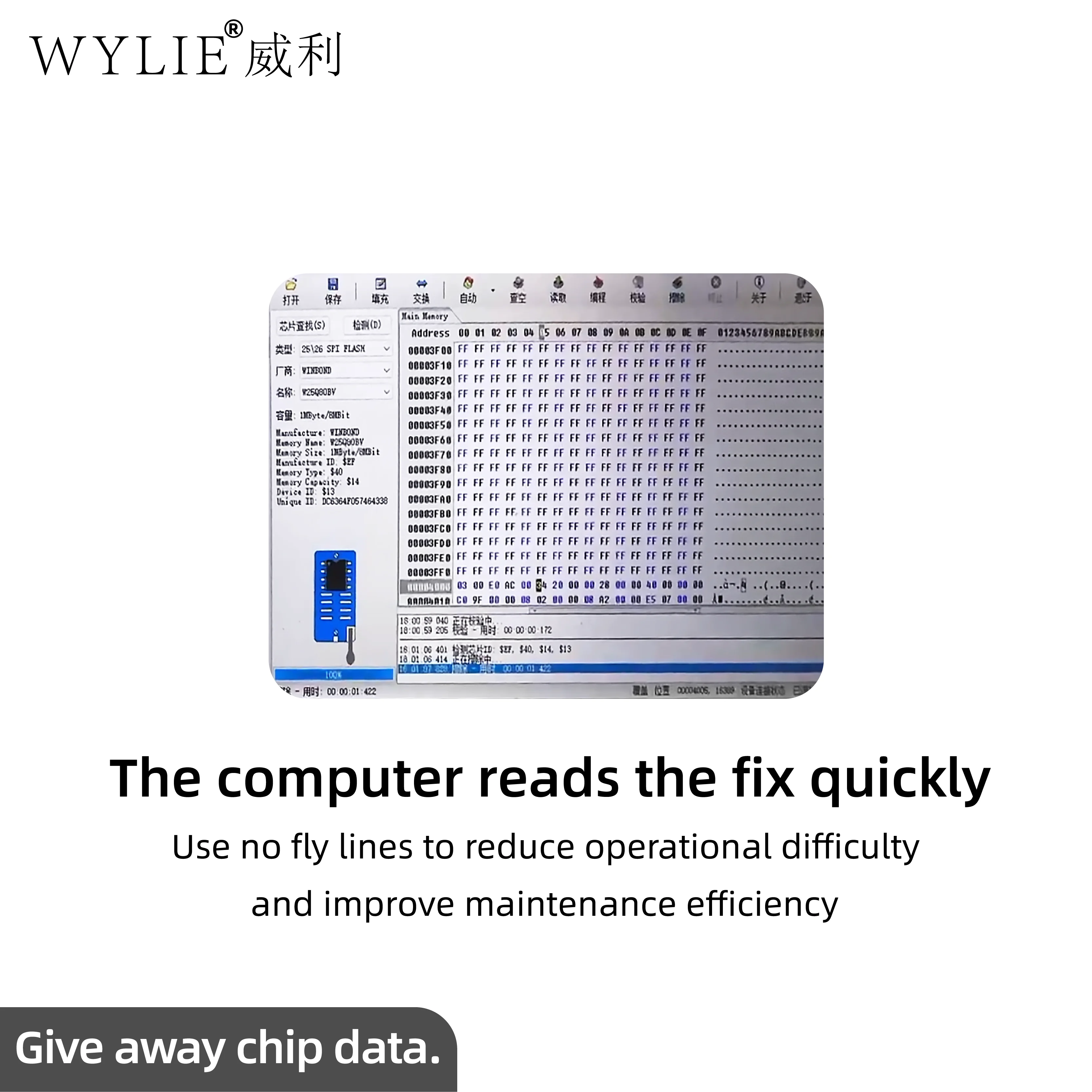 WYLIE iPad Chip Programmer - Fix iPad No Charging, Current, Icon & 15V Switching Issues, No Fly Lines for Quick Repair Tools