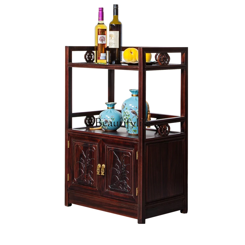 

Rosewood Sideboard Cabinet Kabukalli Solid Wood New Chinese Living Room Storage Tea Cabinet