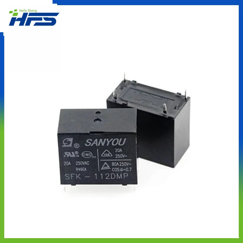

5PCS SFK-112DM HF102F-12VDC G4A20A air conditioner haier 20A 250VAC sanyou relay 100% new original