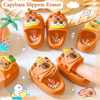 regalo per insegnanti di scuola, materiale scolastico, cancelleria estetica carina, capibara kawaii, gomme divertenti, pantofole, cose carine in gomma