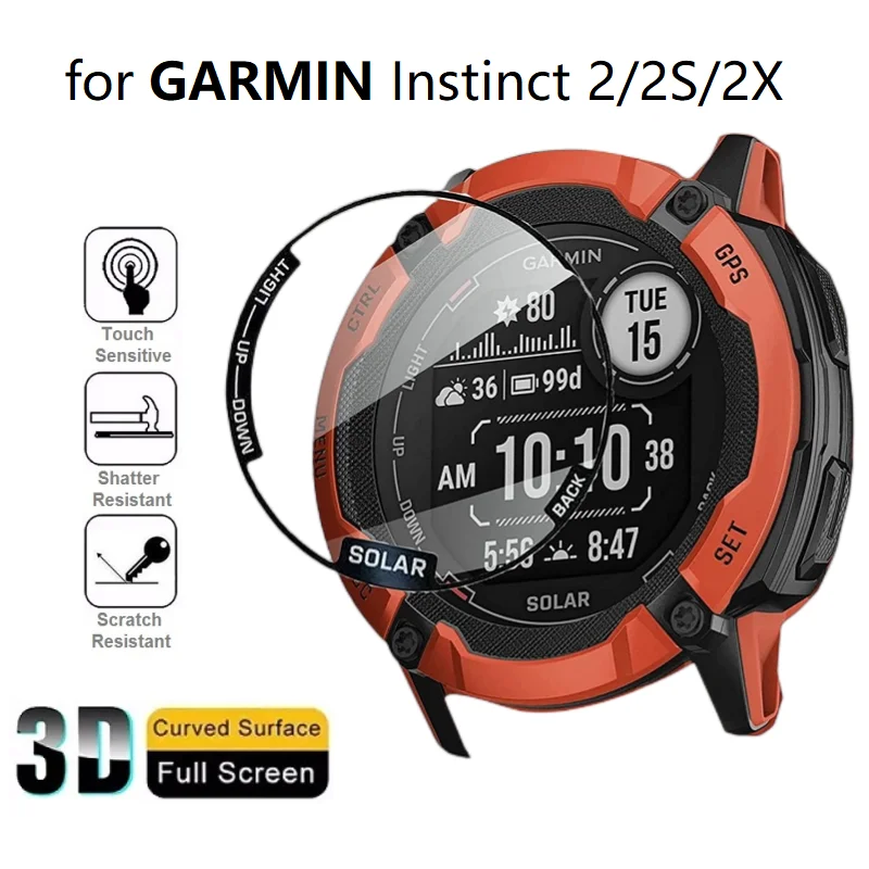 

10PCS 3D Curved Soft Screen Protector for Garmin Instinct 2 2S Smartwatch Full Cover Protective Film for Garmin Instinct 2X